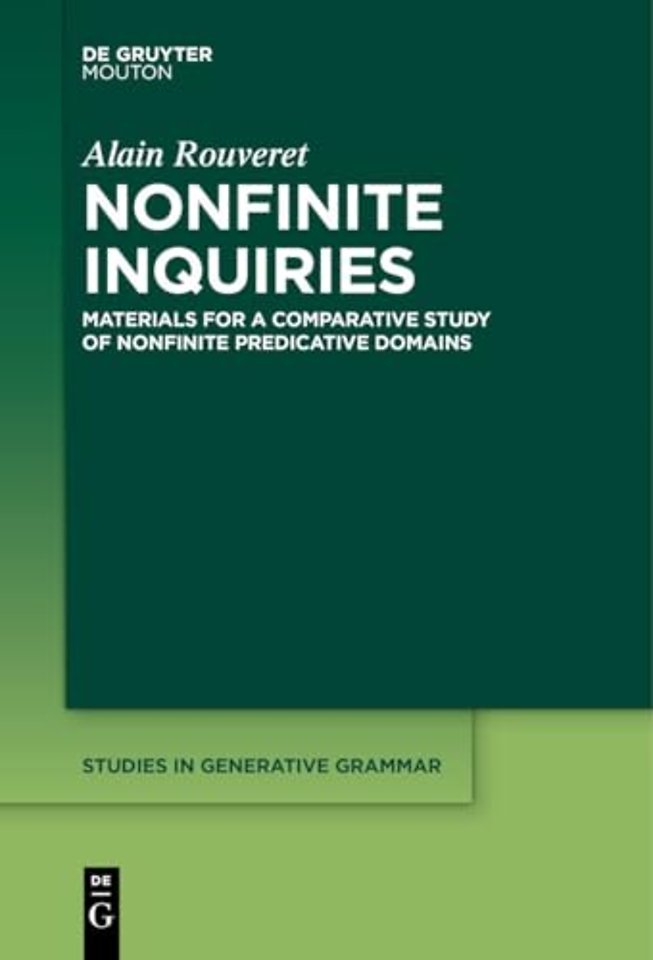 Nonfinite Inquiries – Materials for a Comparative Study of Nonfinite Predicative Domains