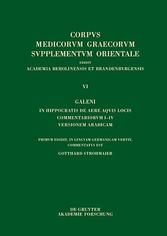 Galeni In Hippocratis Epidemiarum librum VI commentariorum I-VIII versio Arabica