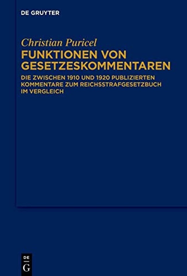 Funktionen von Gesetzeskommentaren