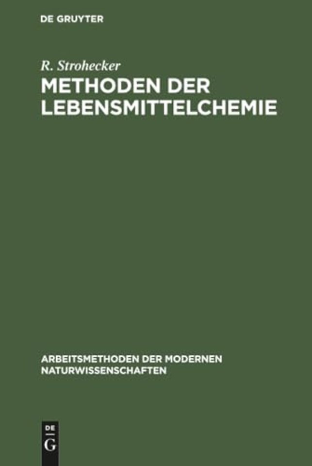 Methoden der Lebensmittelchemie