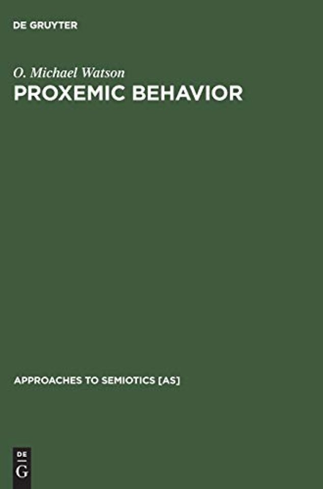 Proxemic Behavior – A Cross–Cultural Study
