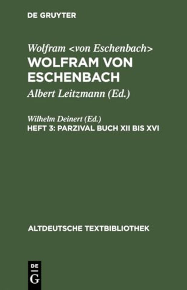 Parzival Buch XII bis XVI