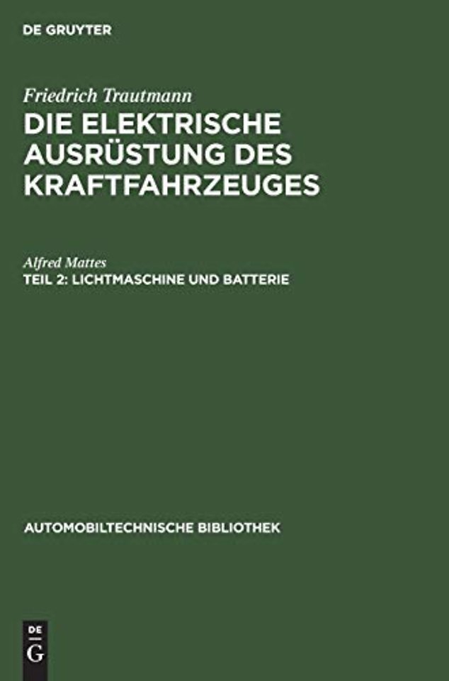 Lichtmaschine Und Batterie