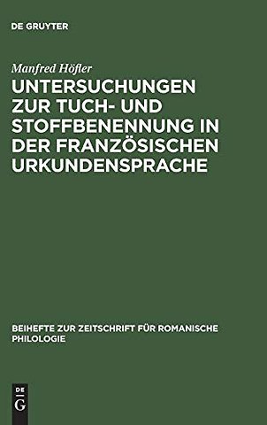 Untersuchungen zur Tuch– und Stoffbenennung in d – Vom Ortsnamen zum Appellativum