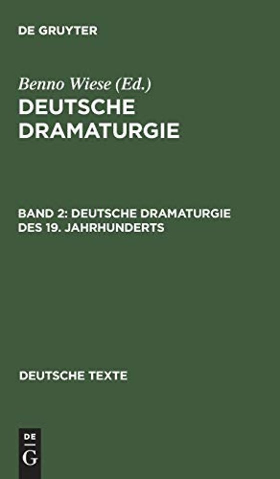 Deutsche Dramaturgie des 19. Jahrhunderts