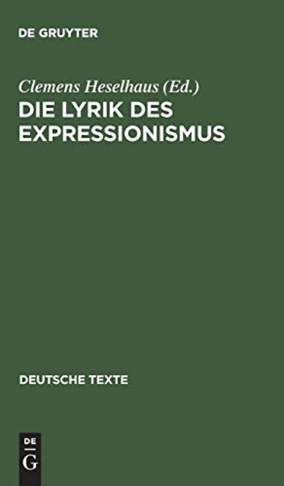 Die Lyrik des Expressionismus – Voraussetzungen, Ergebnisse und Grenzen, Nachwirkungen
