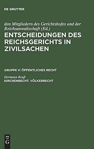 Kirchenrecht. Völkerrecht