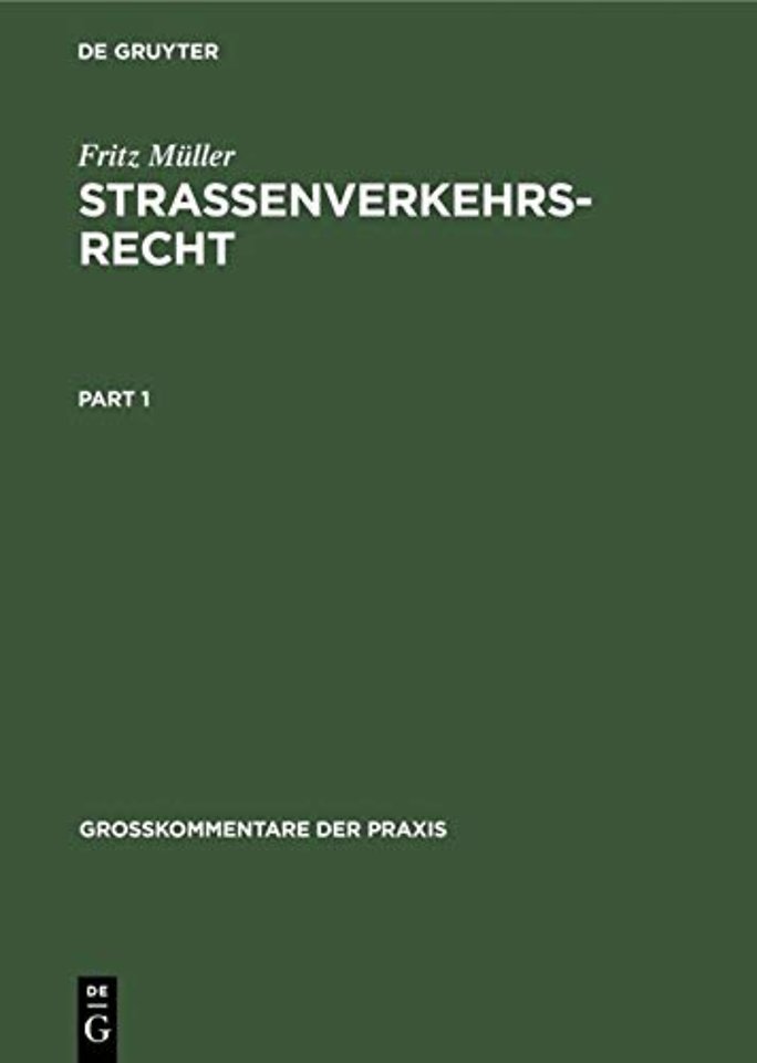 Strassenverkehrsrecht