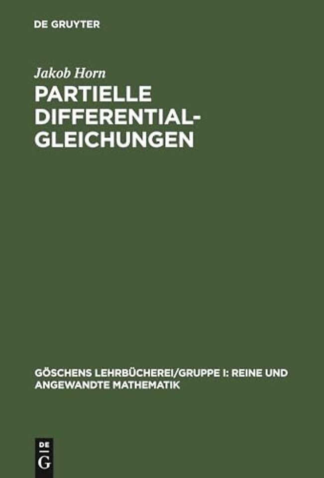 Partielle Differentialgleichungen