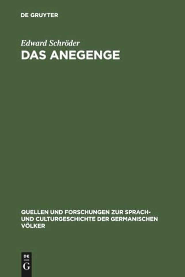 Das Anegenge – Eine litterarhistorische Untersuchung