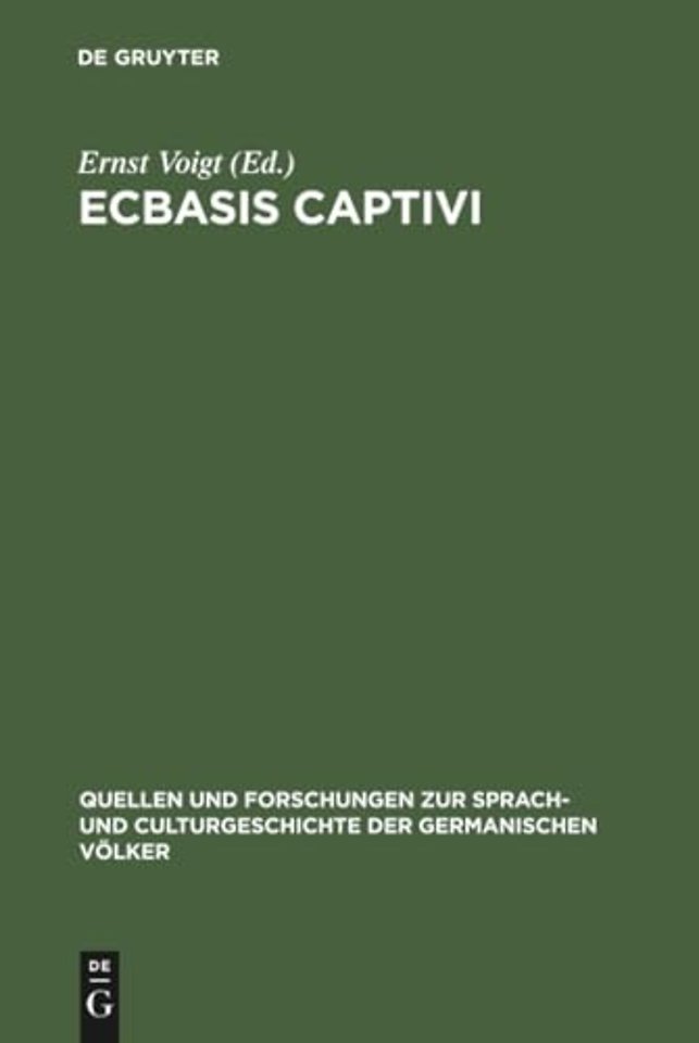 Ecbasis captivi – Das älteste Thierepos des Mittelalters