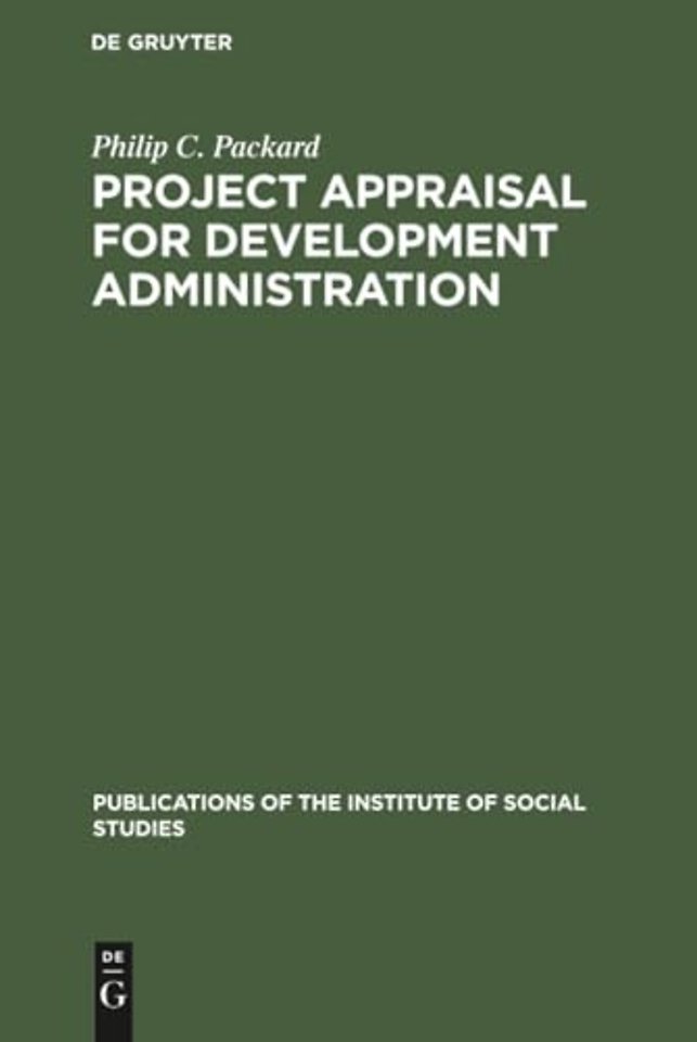 Project appraisal for development administration