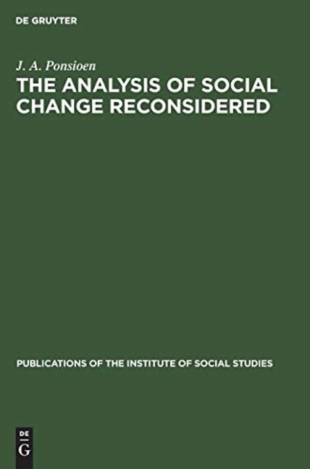 The analysis of social change reconsidered – A sociological study