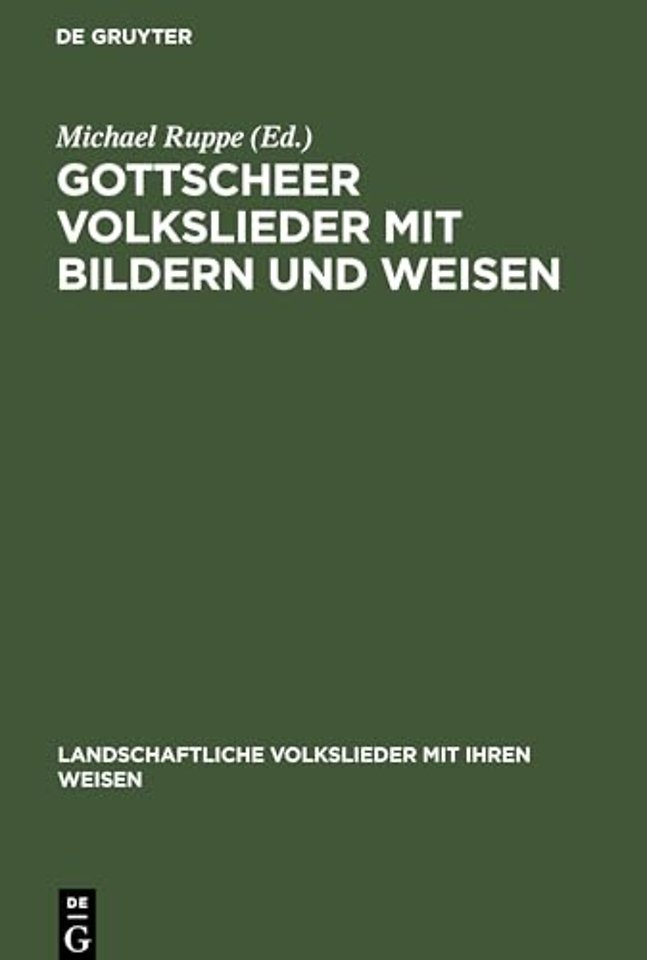 Gottscheer Volkslieder mit Bildern und Weisen