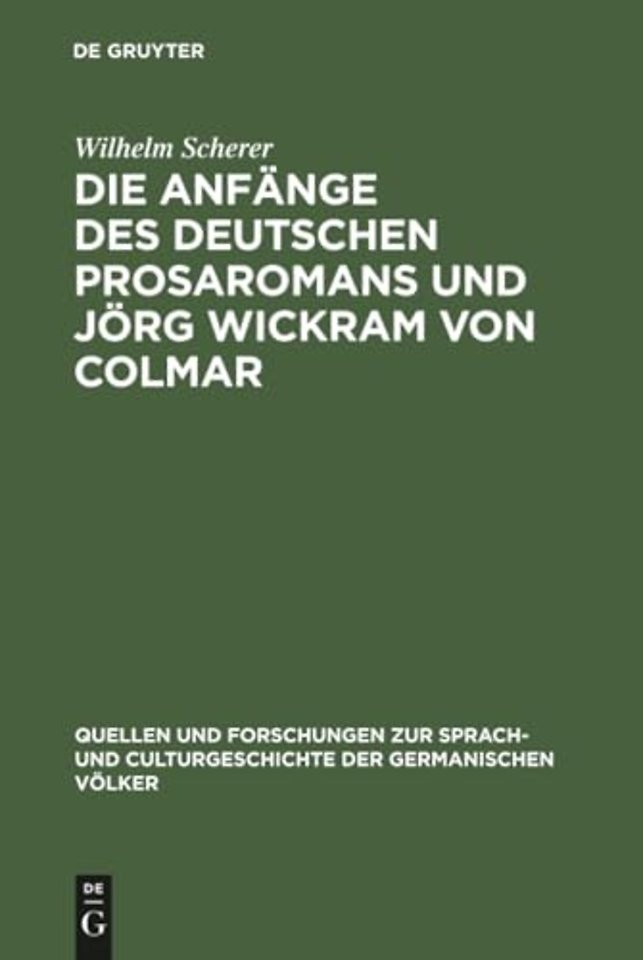 Die Anfänge des deutschen Prosaromans und Jörg W – Eine Kritik