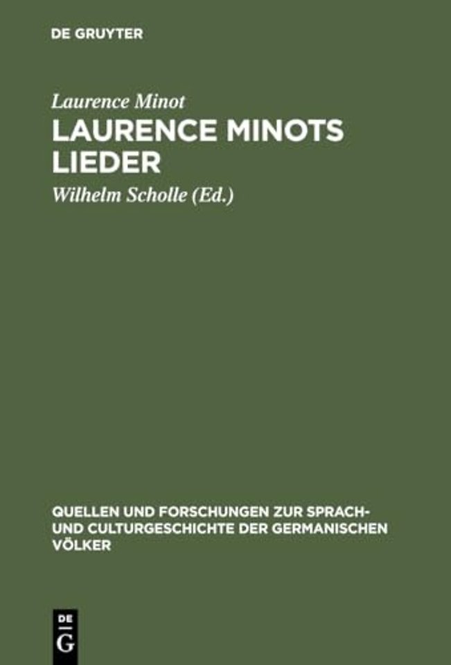 Laurence Minots Lieder – Mit grammatisch–metrischer Einleitung