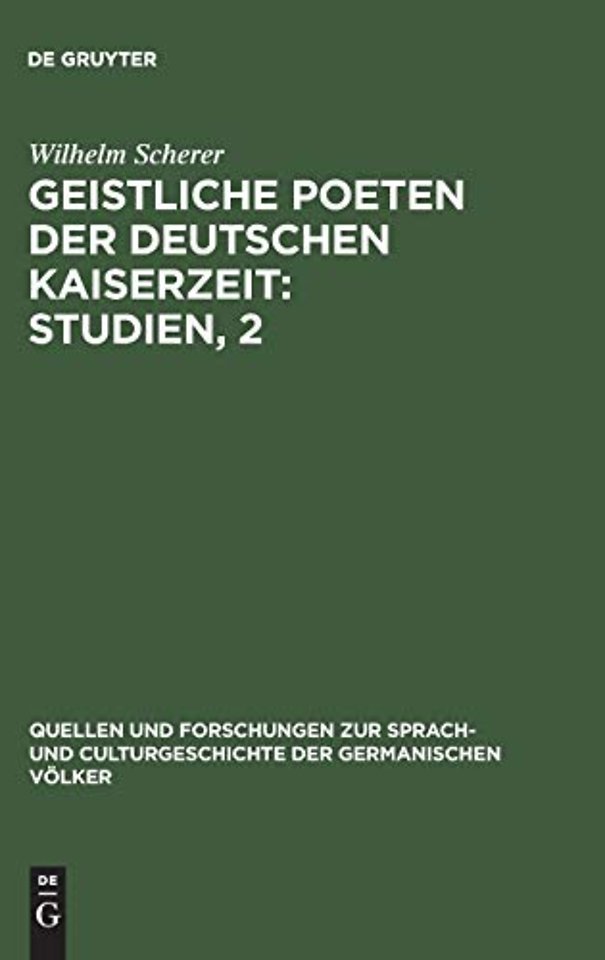 Geistliche Poeten der deutschen Kaiserzeit : Stu – Drei Sammlungen geistlicher Gedichte