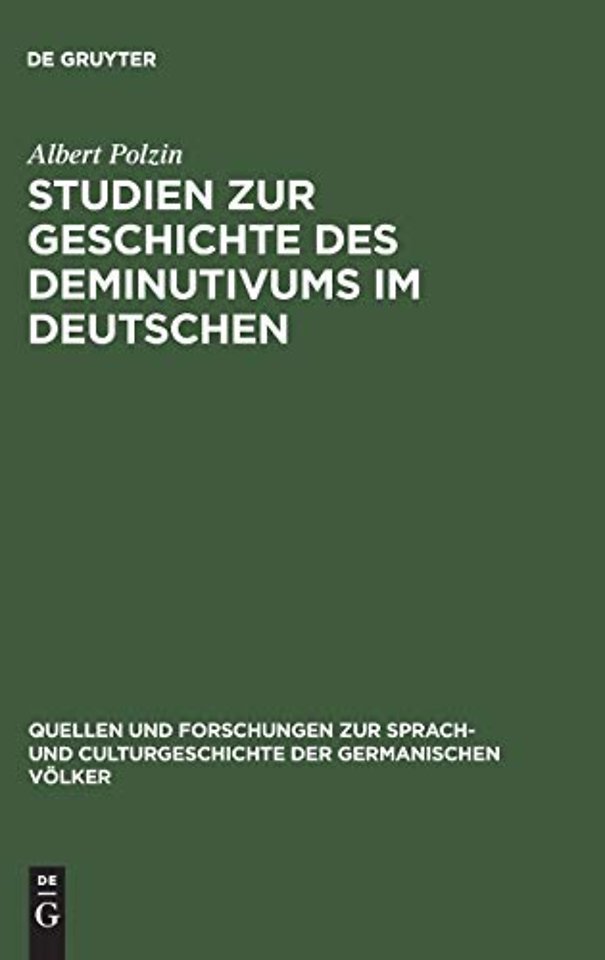 Studien zur Geschichte des Deminutivums im Deutschen