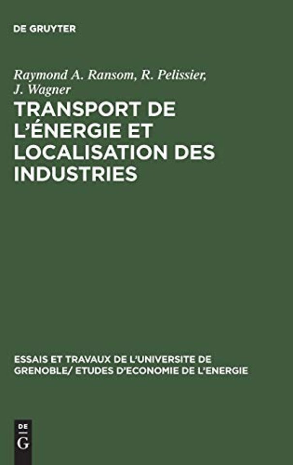 Transport de l`énergie et localisation des industries