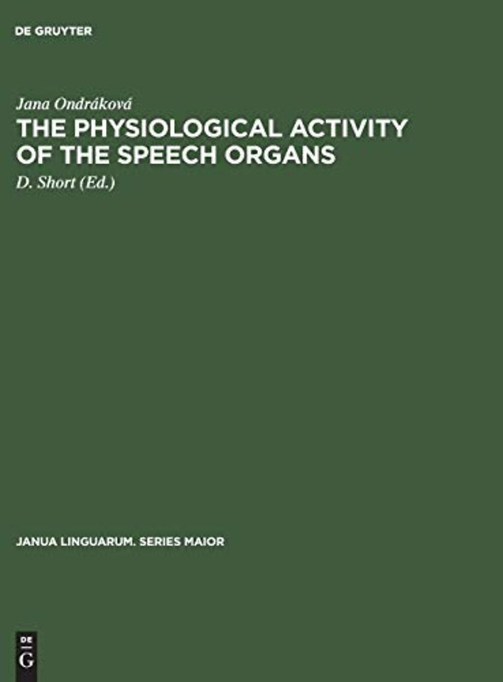 The physiological activity of the speech organs – An analysis of the speech–organs during the phonation of sung, spoken and whispered Czech vowe