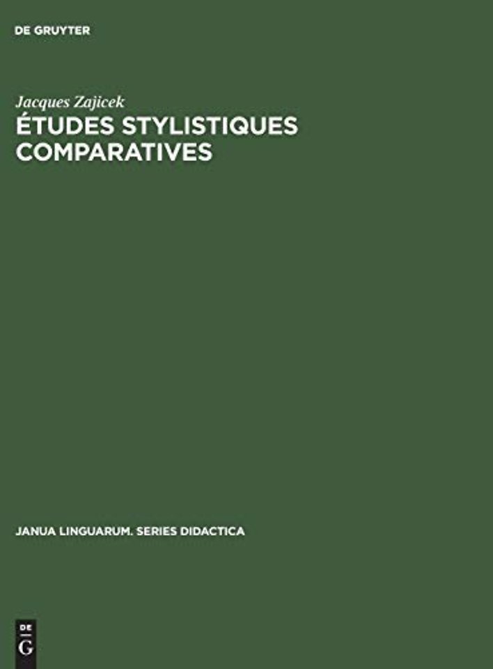 Études stylistiques comparatives – Néerlandais–français