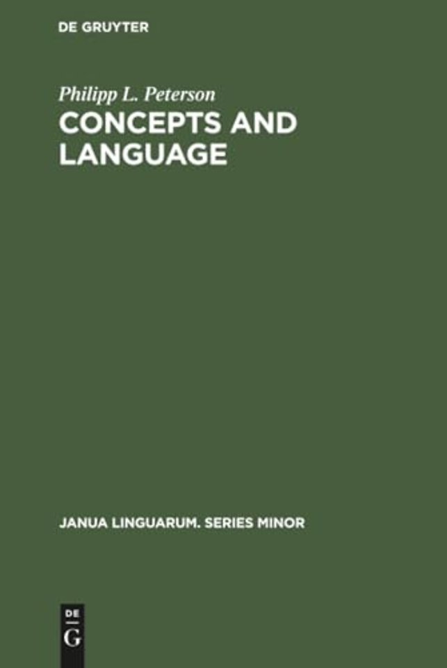Concepts and language