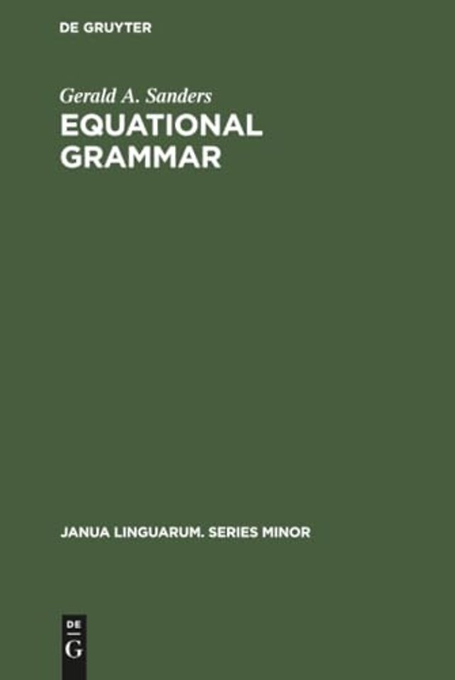 Equational grammar