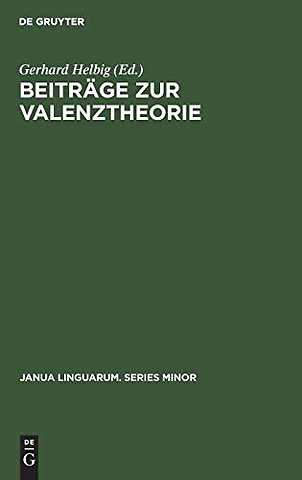 Beiträge zur Valenztheorie