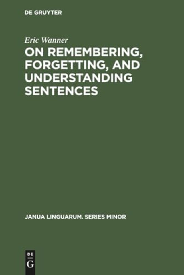 On remembering, forgetting, and understanding se – A study of the deep structure hypothesis