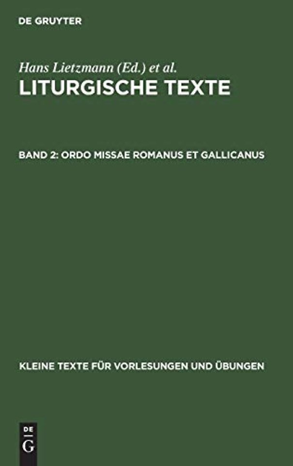 Ordo Missae Romanus Et Gallicanus