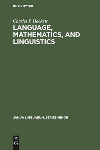 Language, mathematics, and linguistics