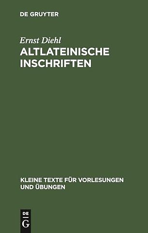 Altlateinische Inschriften