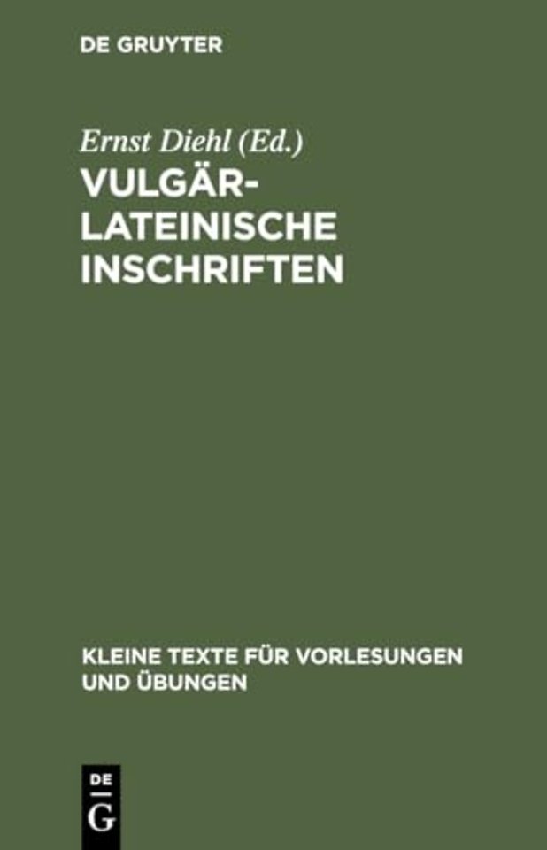 Vulgarlateinische Inschriften