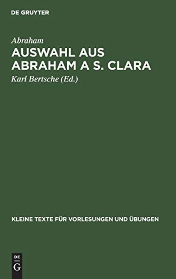 Auswahl aus Abraham a S. Clara