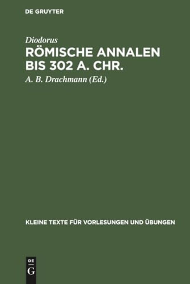Römische Annalen bis 302 a. Chr. – Samt dem Ineditum Vaticanum