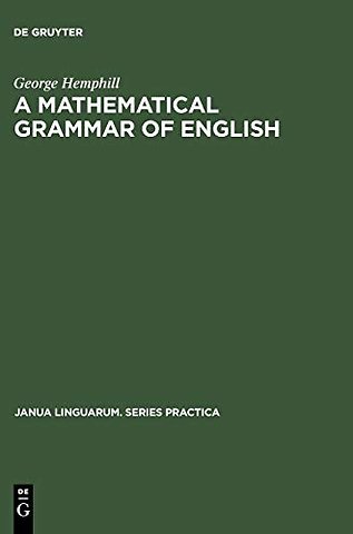 A mathematical grammar of English