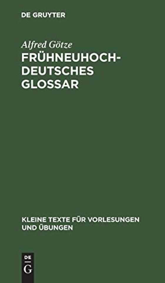 Frühneuhochdeutsches Glossar