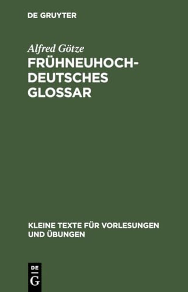 Frühneuhochdeutsches Glossar