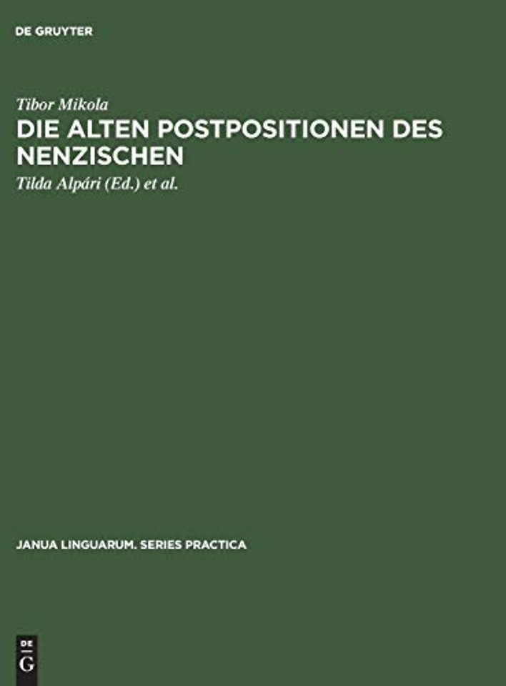 Die alten Postpositionen des Nenzischen – Juraksamojedischen