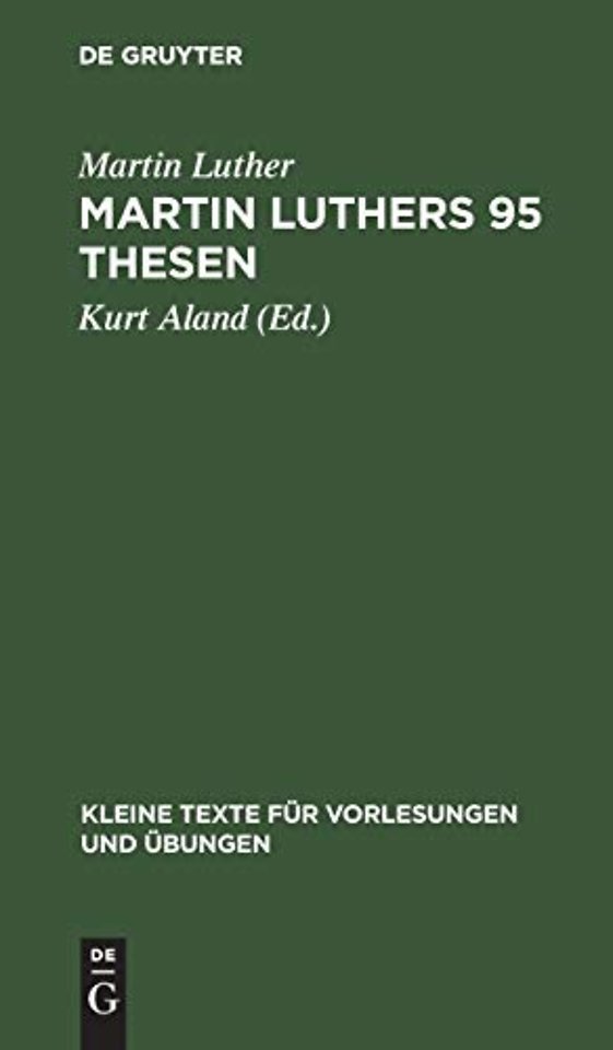 Martin Luthers 95 Thesen