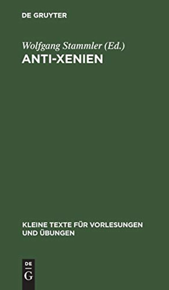 Anti–Xenien – In Auswahl