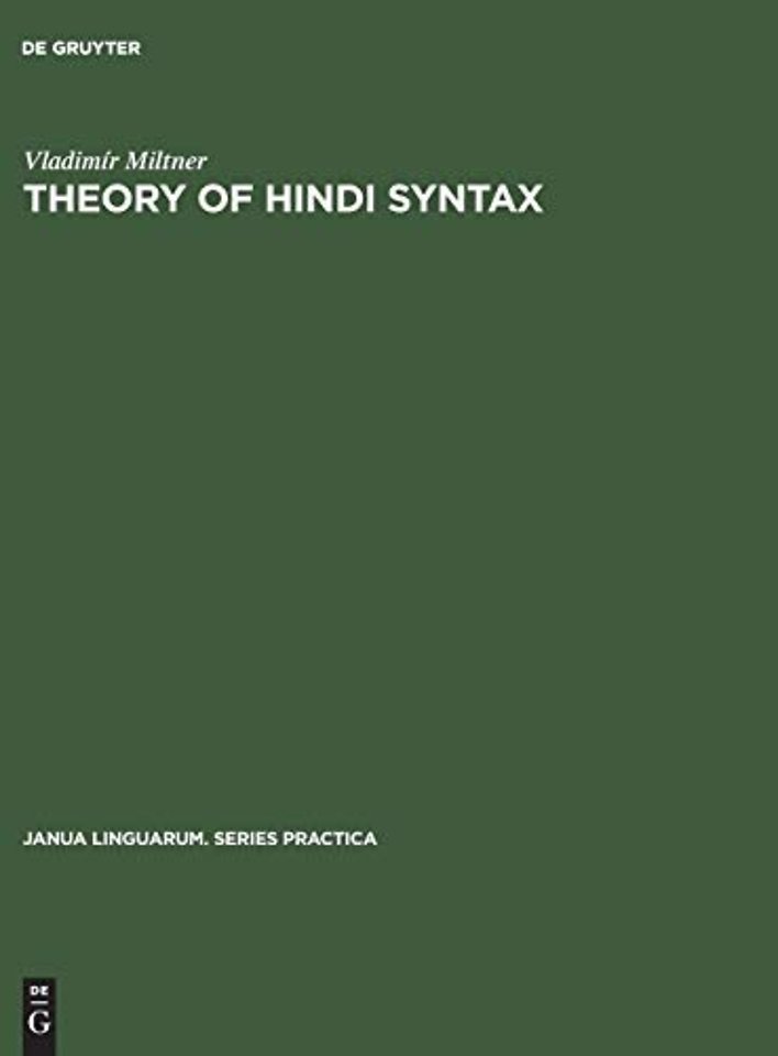 Theory of Hindi syntax