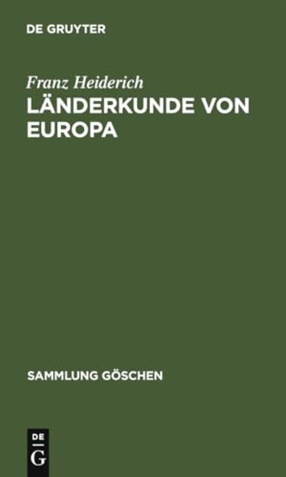 Länderkunde von Europa