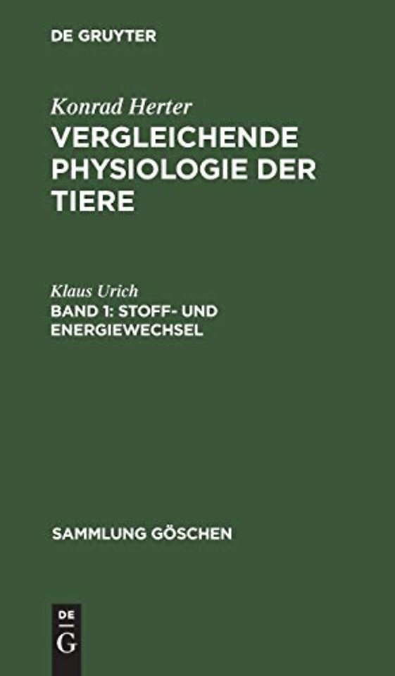 Stoff– und Energiewechsel