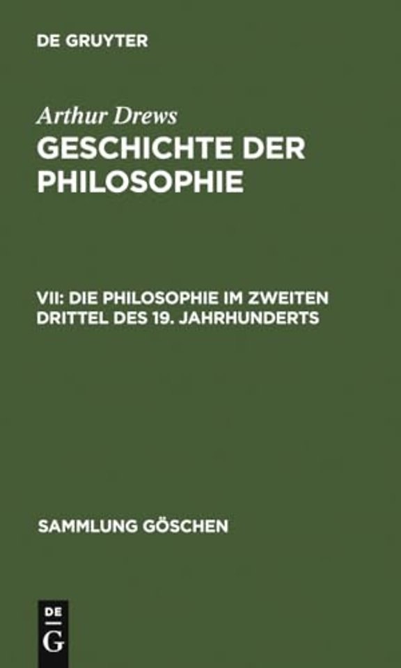 Die Philosophie im zweiten Drittel des 19. Jahrhunderts