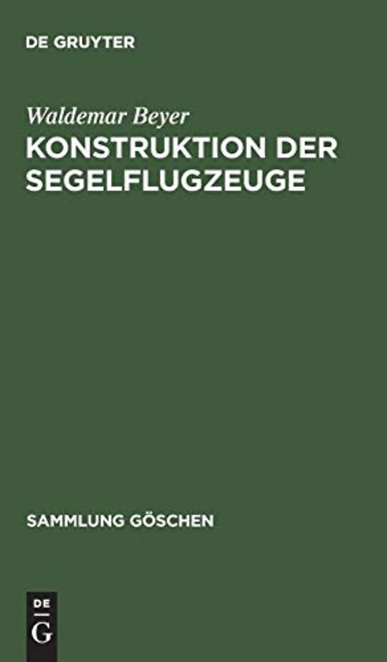 Konstruktion der Segelflugzeuge
