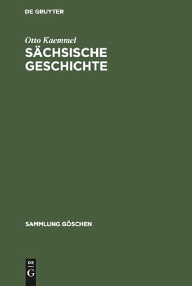 Sächsische Geschichte
