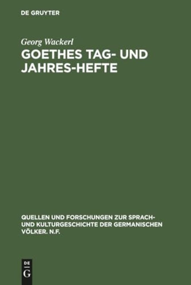 Goethes Tag- und Jahres-Hefte