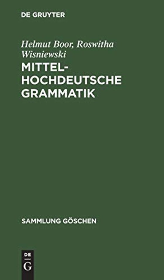 Mittelhochdeutsche Grammatik