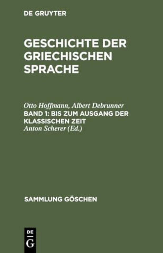 Bis zum Ausgang der klassischen Zeit